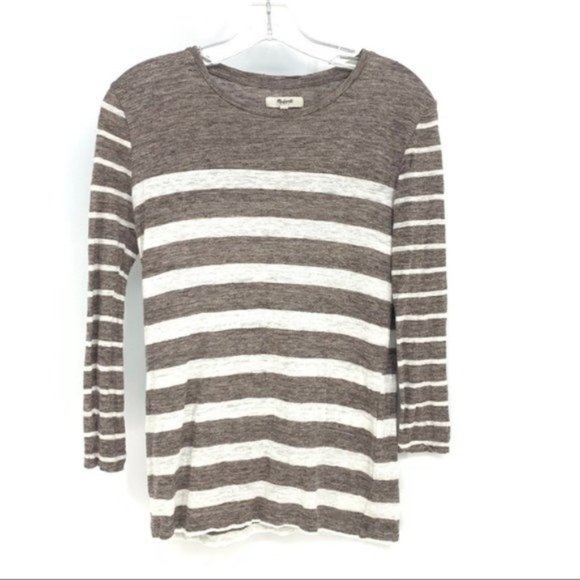 Madewell Sweaters - Madewell 1937 Stripe Long Sleeves Sweater XS